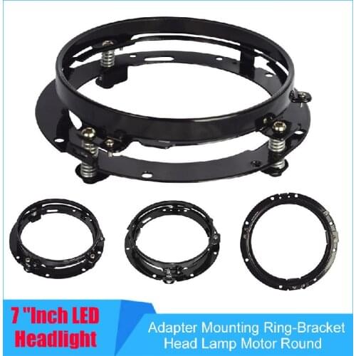 7 Inch LED Headlight Adapter Mounting Ring-Bracket Head Lamp Motor Round