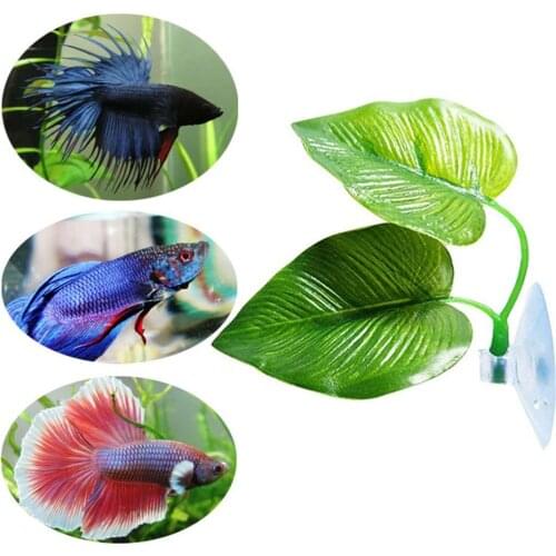 Aquarium Fish Tank Simulation Leaves Landscaping Artificial Plants Ornament