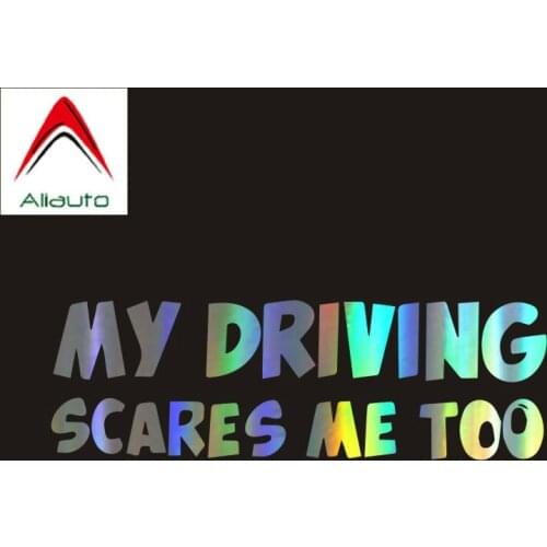 Aliauto Custom Car Stickers Safety Warning Motorcycles Reflective Sunscreen Decal Decoration Automobile Styling, 20cm*10cm