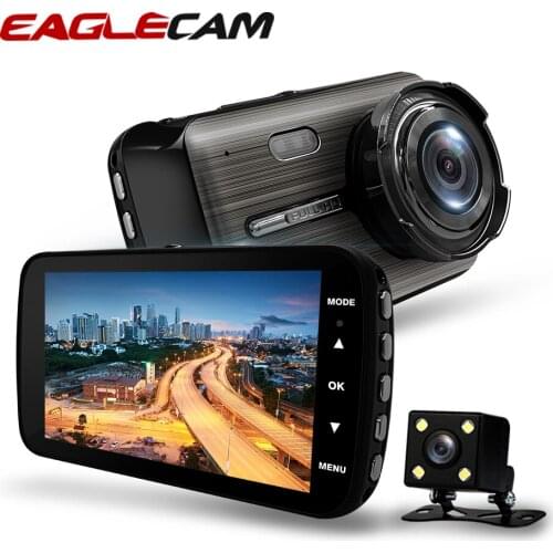 Car Dvr 2 Cameras 4.0 Inch HD Digital Video Recorder Dash Cam Auto Registrator Dual Lens With Rear View Camera DVRS Camcorder