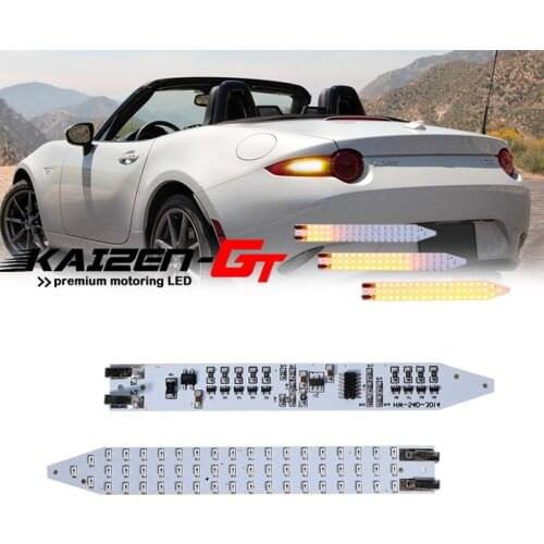 Error Free 7440 Amber / Red Sequential LED Circuit Board Kit For 2016-up Mazda MX-5 Miata ND Rear Turn Signal Light, Tail Lights