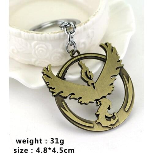 Flame Wing Bird Keychain Anime Cartoon Three Sacred Birds Key Chains Team-Valor Mystic Instinct Logo