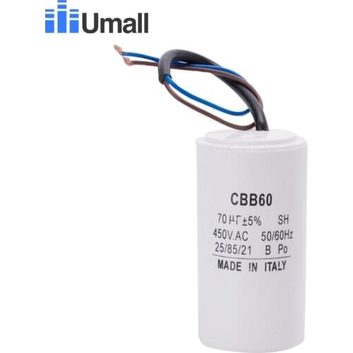 CBB60 450V 70uf running super motor start capacitor for electric washing machine water pump air conditioners