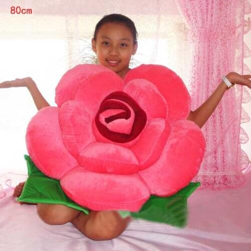 Kids Toys For Girls Stuffed Plush Toys Simulation Rose Flower Cushion Home Decor Adult Stuffed Toys Christmas and New Year Gift