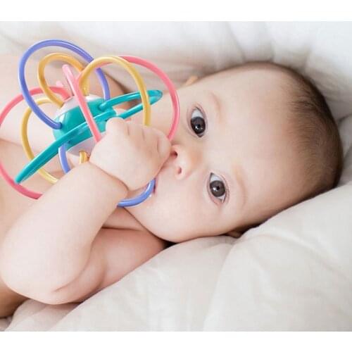 0-12 Months Newborn Baby Toys Safe Soft Early Educational Rattles Teether Toys Infant Educational Toys Ball Plastic Hand Bell