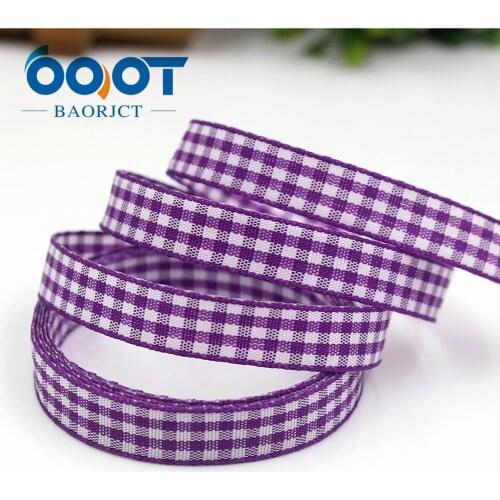Cotton plaid ribbon 3/8'' 10mm , 50 yards , DIY handmade materials , Clothing accessories accessories headdress Gift packaging