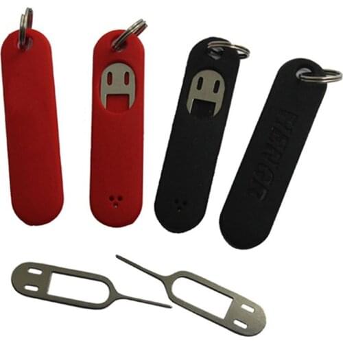 Anti-Lost Phone Key Tool Removal Card Pin Card Needle Pin Ejecting Pin Holder with Case Eject Pin Sim Card Tray Ejector