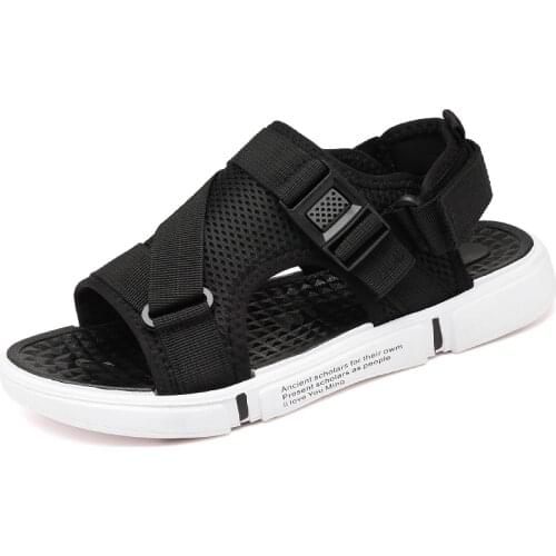 2021 summer sandals mens Korean thick bottom anti slip sandals mens versatile flip flops mens beach shoes mens slippers