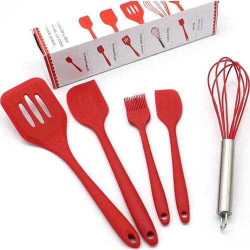5 Piece Set Cake Tool Kitchenware Utensils For Kitchen Cooking Tool Set Scraper Oil Brush Baking Tools Cream Spatula