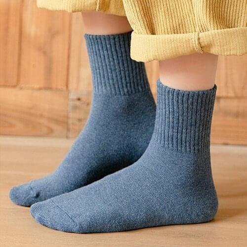 BZEL Solid Womens Socks Middle Tube Japan Korea Style School Girls Socks Cotton Blends Sports Breathable Socks Sweet Multicolor
