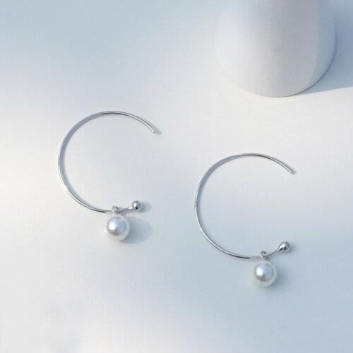 New Fashion Elegant Beads Semi-circle Earrings for Women