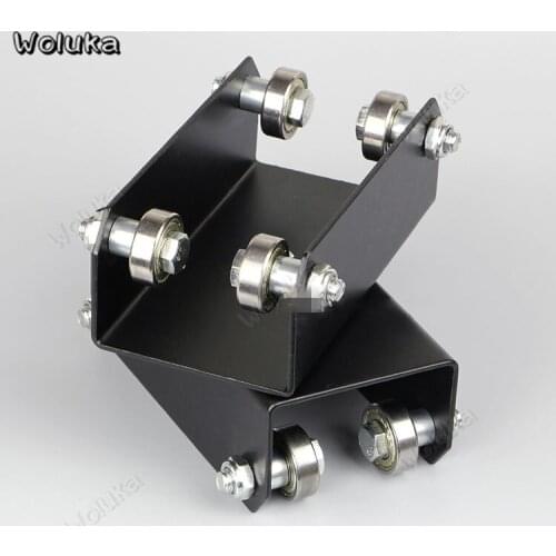 Orbital universal Double pulley Track pulleys for photo studio track ceiling rail photography accessories sliding block CD05 T10