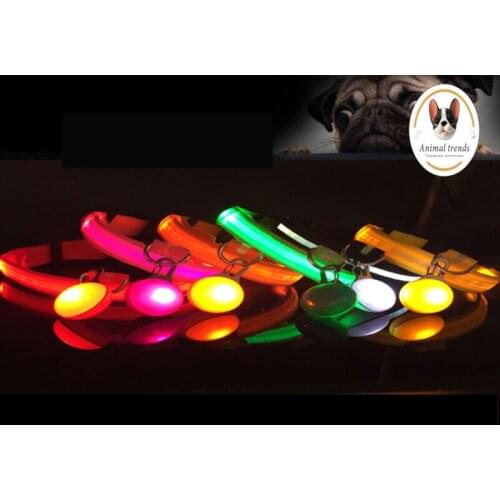 Pet Dog LED Glowing Collar Pet Collar Outdoor Anti-lost Night Safety For Cat Walking Anti-lost Night Safety For Dog Walking