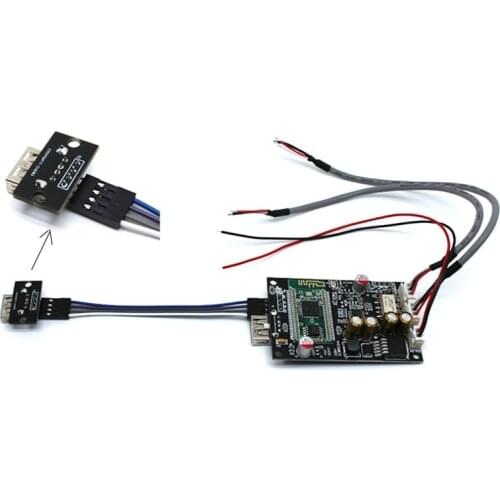TZT JC-SD2825 Bluetooth 5.0 DAC U Disk Decoder Board B-2 With or Without U Disk Extension Cable External Antenna