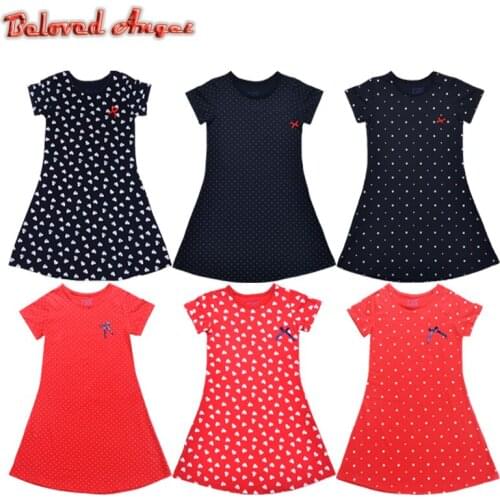Baby Girls Dress Summer Princess Dress Girls Short Sleeve Clothes 100% Cotton Kids Costumes for Children Dress Vestidos 1-13yrs