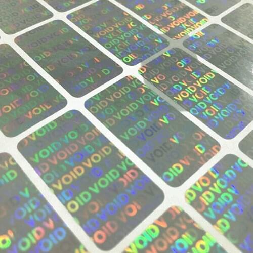 Custom Logo Sticker Customisable Holographic Label For Promotion