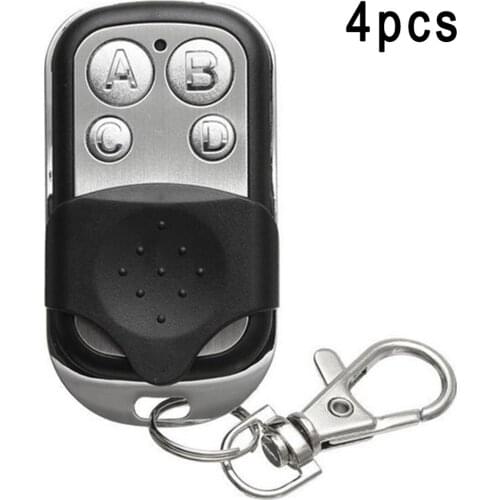 433MHZ Radio Frequency Wireless Remote Control 4-key Metal Remote Control EV1527 Learning Code Wireless Remote Control