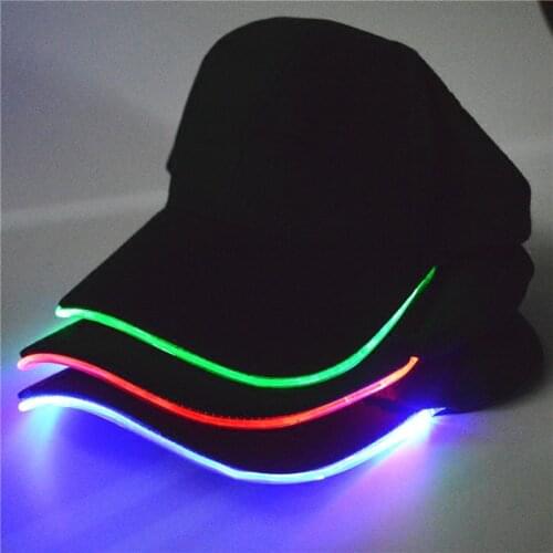 Adjustable LED Headlamp Cap Hat LED Light Cap Baseball Caps Stage Performance For Unisex Flash Cap With Battery Accessories