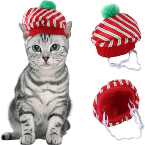 Christmas Pet Hat Funny Party Headgear Costume Cosplay Cap With Ear for Dogs Cats Interactive Toy Pet Supplies