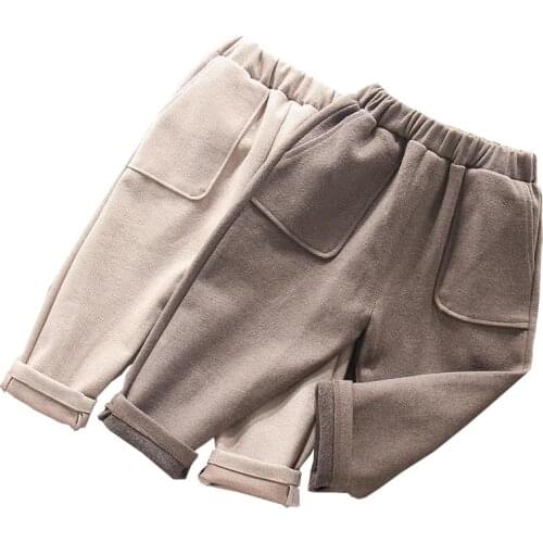 Fashion girls pants kids autumn winter clothing children casual Pants for baby girl Trousers solid cotton toddler 90130