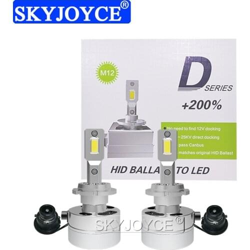 SKYJOYCE 1 Set D2S D2R D1S D4S D4R D5S D8S D1S Car Headlight Bulb Plug And Play 20000LM 90W Canbus Error Free D1S LED Headlight