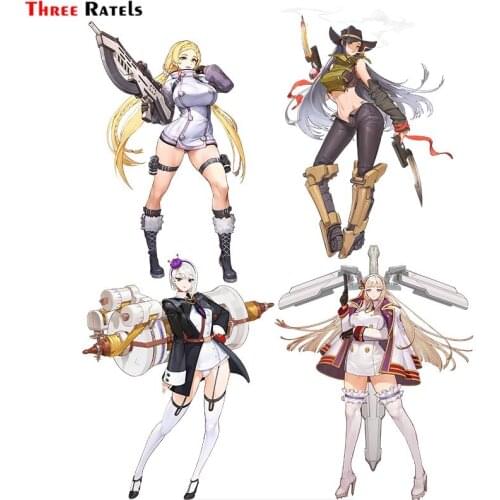 Three Ratels F15 Last Origin Sexy Anime Girl With Gun Weapon For Car Body Sticker Auto Decoration Wallpaper Pvc Motorbike Decal