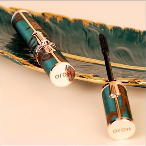 Hojo Curling Mascara Waterproof Antiperspirant Not Blooming Long Curling Makeup Sense of Natural Fiber Mascara T1313