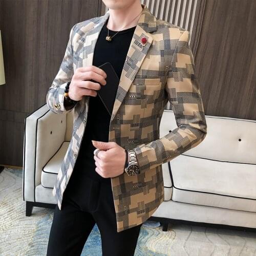 Spring and autumn all-match windbreaker male hairdresser casual mid-length coat Korean style slim trend handsome suit mens clot