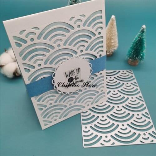 Wave metal cutting dies cut die mold background decoration Scrapbook paper craft knife mould blade punch stencils dies