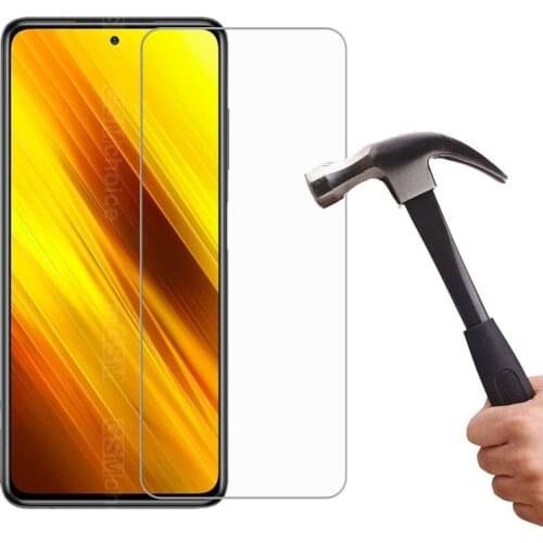 2PC For xiaomi poco x3 nfc Glass Protective Film Screen Protector for pocophone x3 Tempered Glass on xiaomi poco x3 pro poco x 3