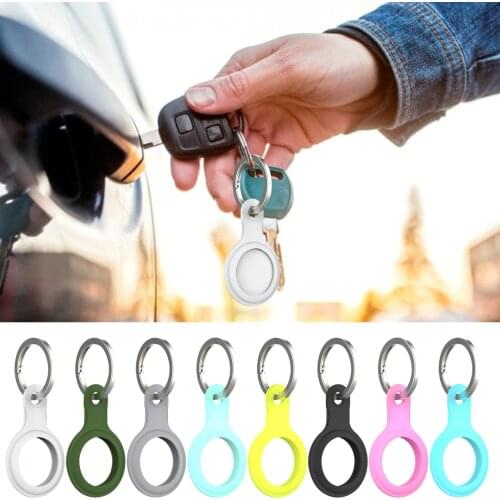 For Airtags Tracker TPU Protective Case Anti-lost Anti-drop Protective Cover