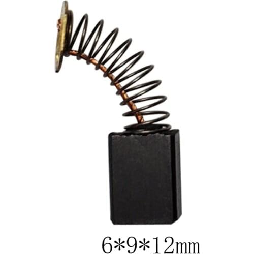 10Pcs Carbon Brushes Spare Parts Mini Drill Electric Grinder Replacement For Electric Motors Rotary Tool 6 x 9 x12mm