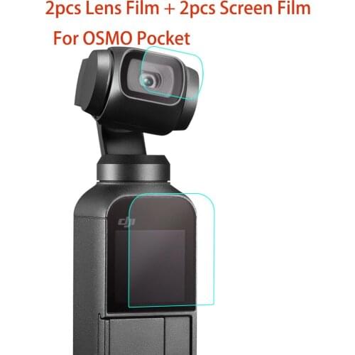 2pcs Screen Film Camera Lens Protective Film Accessory for DJI OSMO Pocket Gimbal
