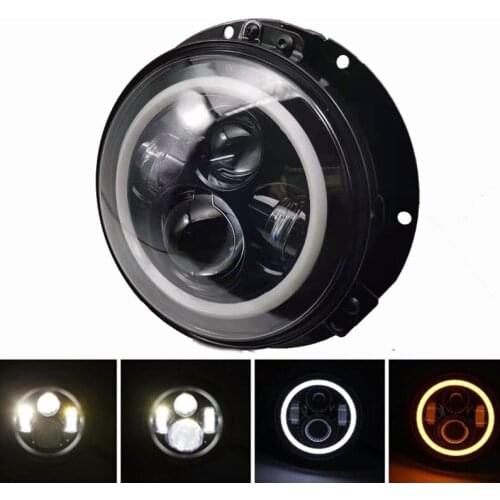 7 inch 40W DRL Motorcycle Headlamp Angle Eye LED Headlight Mounting 7'' Bracket Adapter Ring for Harley Street Glide Road King