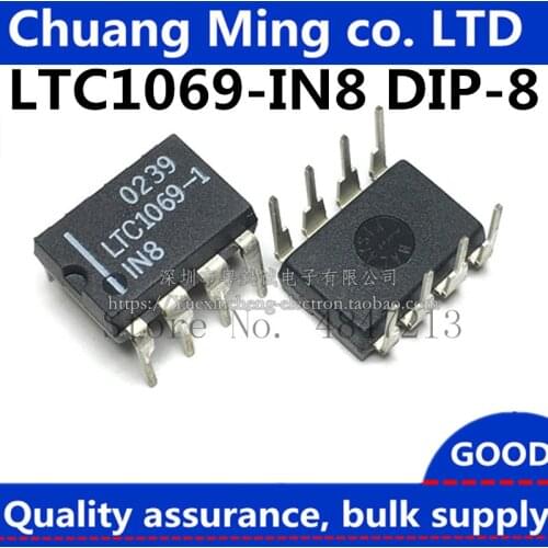 Free Shipping 2pcs/lots LTC1069-1IN8 LTC1069-1CN8 LTC1069 LTC1069-IN8 LTC1069-CN8 DIP-8