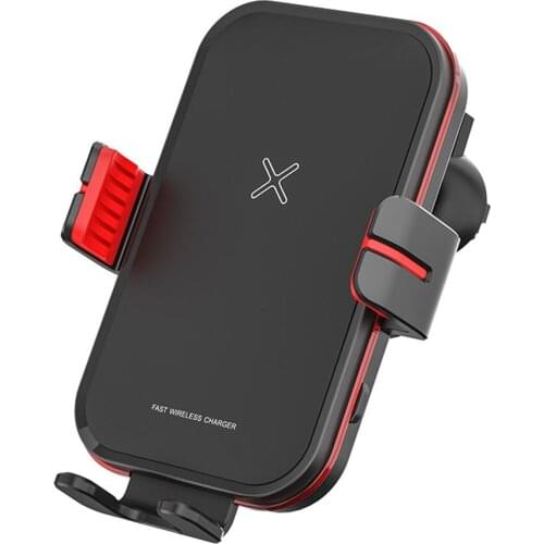 15W Wireless Charger Car Holder Fast Charging for iPhone 11 X Max Universal Clamping Wireless Charger Air Vent Stand for Phone