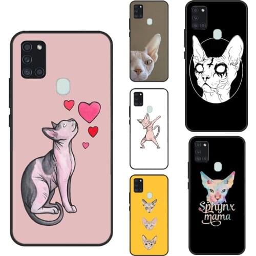 Sphynx Cat For Samsung A21S A20e A11 M21 M31 A31 Case For Galaxy A51 A50 A10 A30S A40 A70 A71 Cover