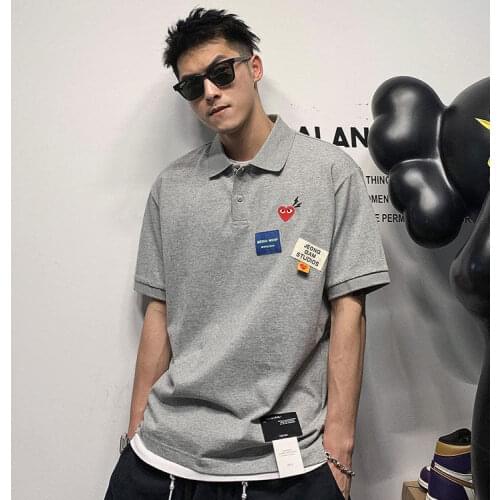 Short-sleeved Gray Black White T-shirt White Summer Street O-neck Cool Loose New Clothes Best Seller Streetwear Clothing