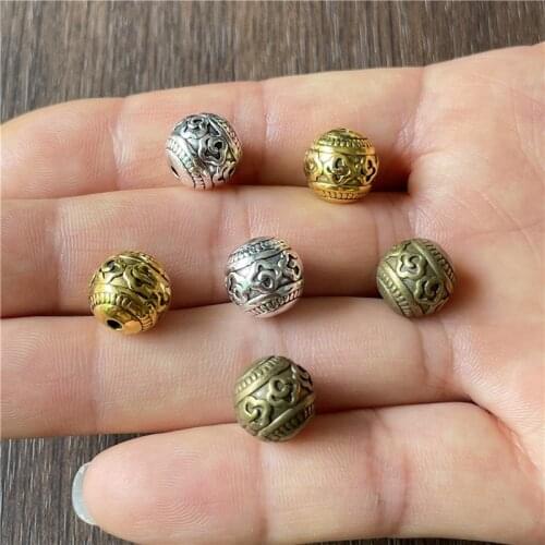 JunKang 10pcs alloy 3 color cloud pattern solid spacer beads DIY making bracelet necklace jewelry connection jewelry accessories