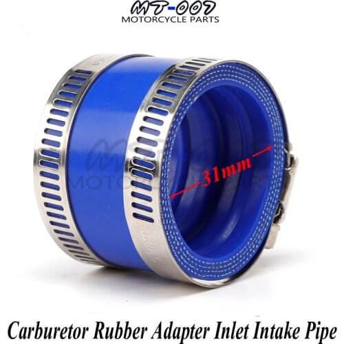Carburetor Rubber Adapter Inlet Intake Pipe For OKO KEIHIN KOSO 21 24 26 28 30mm PE 28 30mm Motorcycle Pit Dirt Bike