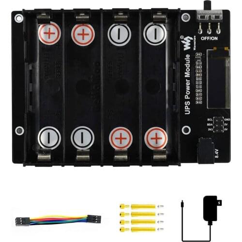 5V Uninterruptible Power Supply UPS Module HAT for Nvidia Jetson Nano Developer Kit B01 2GB（Without 18650 Battery