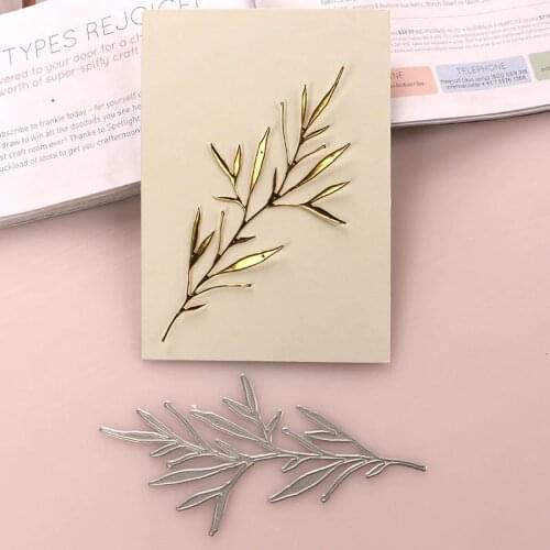 DUOFEN METAL CUTTING DIES tree branches leaves F stencil DIY Scrapbook Paper Album 2020 new
