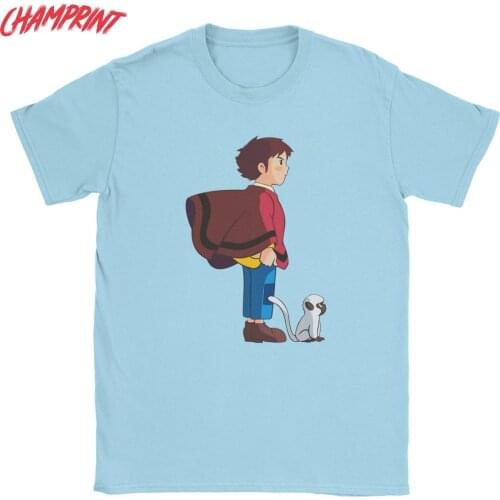 Men T-Shirts Marco And Amedio Heidi A Girl Of The Alps Pure Cotton Tee Shirt Short Sleeve T Shirts Graphic Printed Clothes