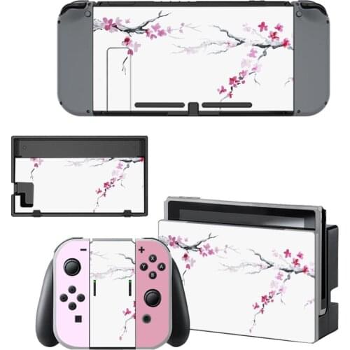 Sakura Cherry Blossom Nintendo Switch Skin Sticker NintendoSwitch stickers skins for Nintend Switch Console Joy-Con Controller