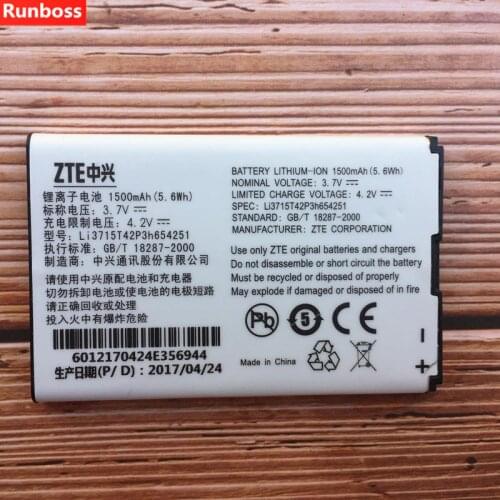 Original LI3715T42P3H654251 For MTS MTC 945 ZTE MF60 MF61 MF62 MF65 WIFI Router Modem Mobile Phone Battery