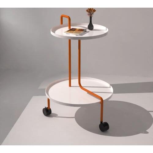 Movable table Contracted and contemporary small round table small table for bedroom bedside table side table tea table