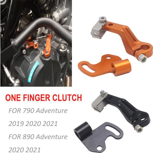 Motorcycle ORANGE One Finger Clutch v2.0 Competible For 790 ADV/R 890 ADV Stunt Clutch Lever Easy Pull Cable System