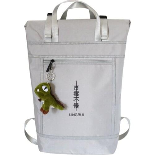 Backpack Personality Men and Women Leisure Student School Bag Super Large Capacity Fashion Trendy Travel Bag Night Light Belt