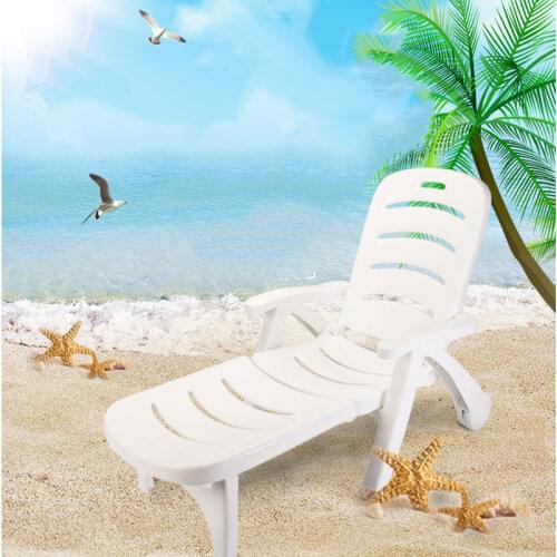 SELINARY Beach chairs Beach plastic fashion light recliner folding chair