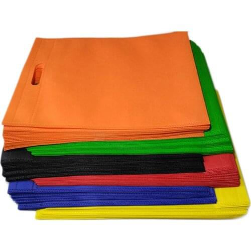 New 30x40cm Reusable Shopping Bag Non-Woven Fabric Bags Folding Shopping Bag For Gift/shoes/Chrismas Grocery Bags Shop Wholesale